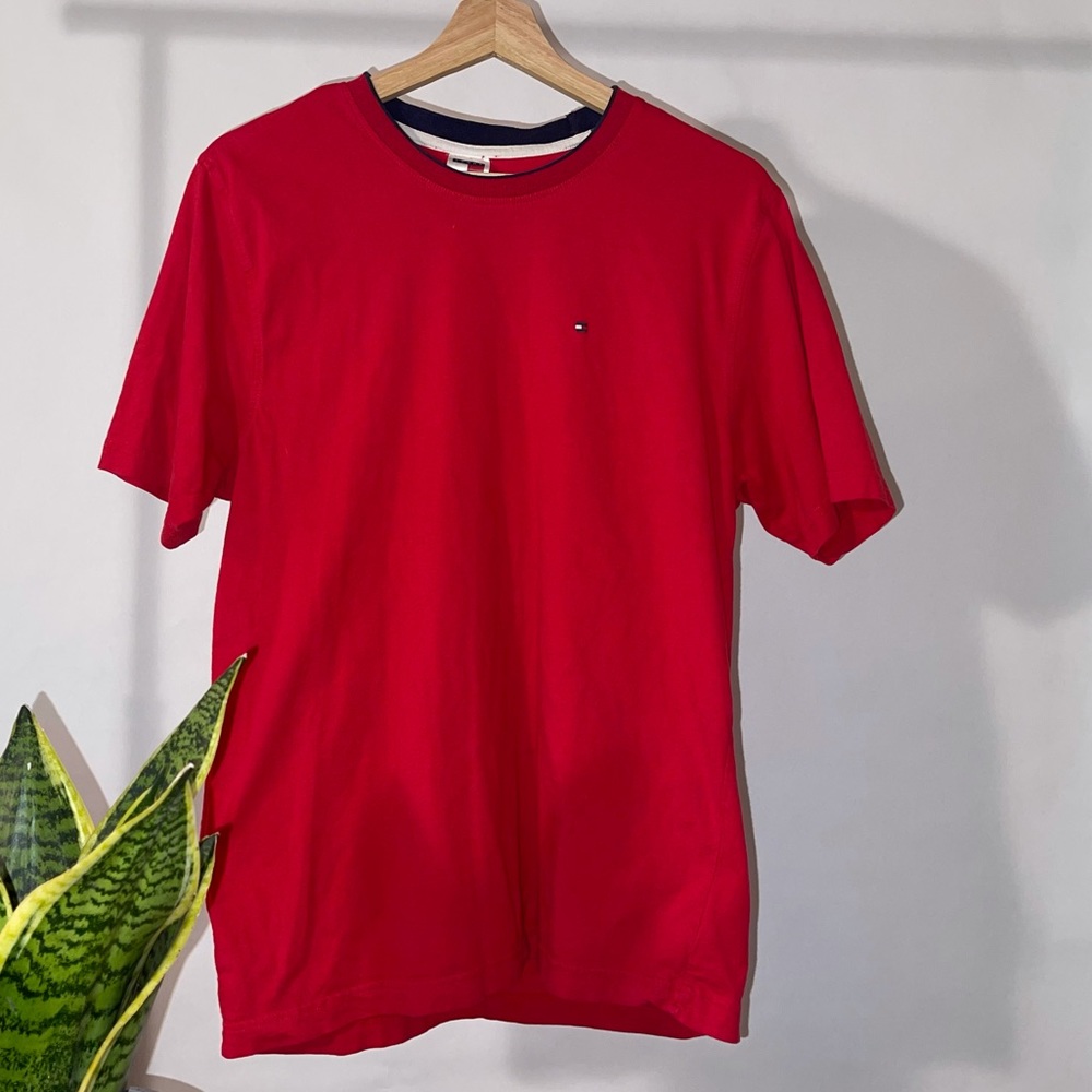 Red Tommy Hilfiger Tee